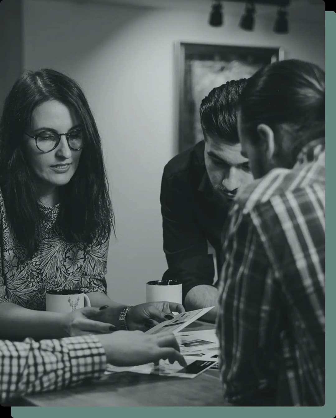 People sitting in a focus group